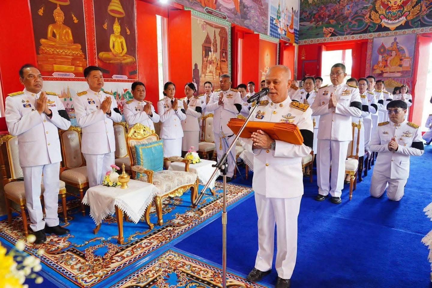 พช.สมุทรสาคร ร่วมพิธีถวายผ้าพระกฐินพระราชทาน กรมการพัฒนาชุมชน กระทรวงมหาดไทย ประจำปี 2568 