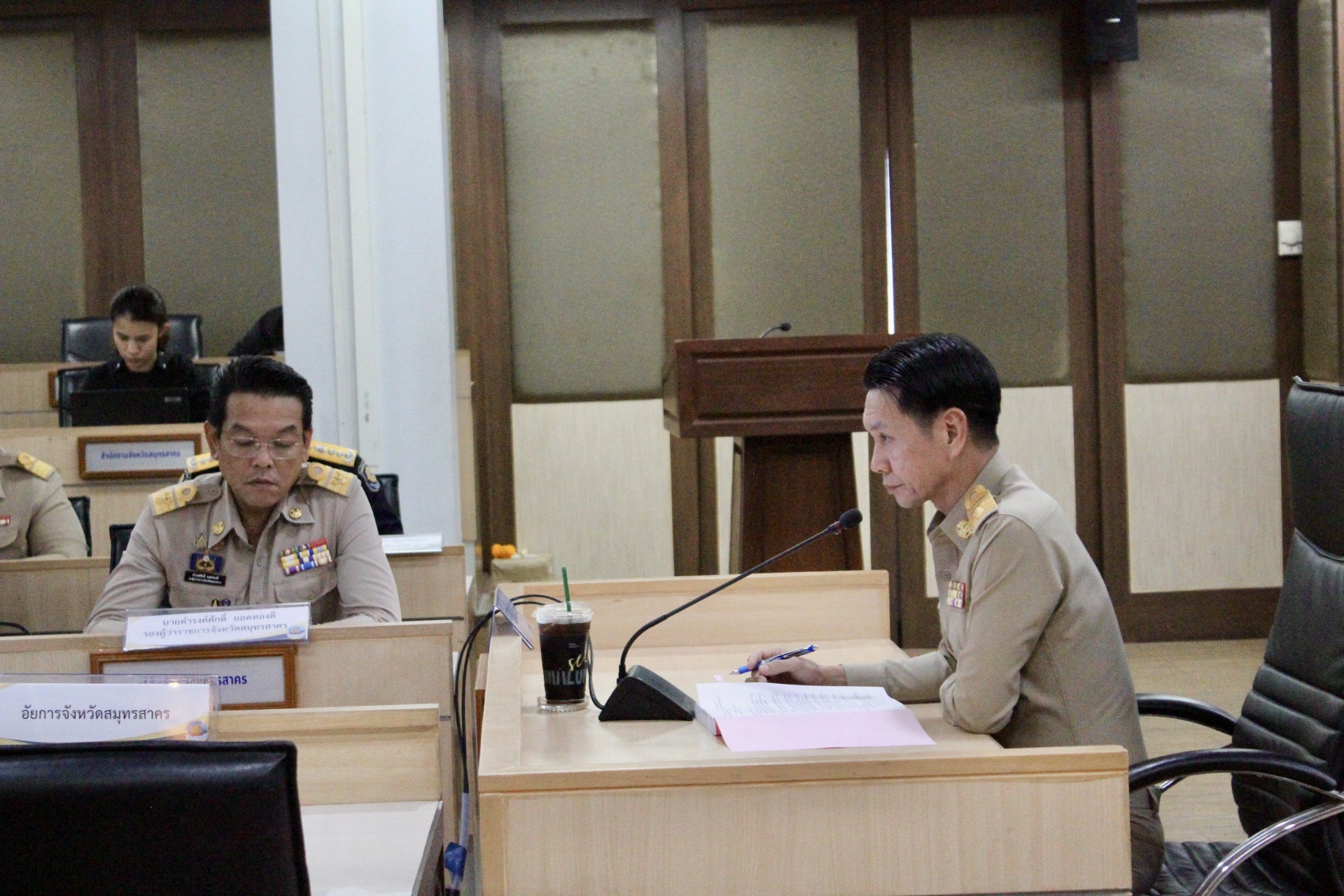 พช.สมุทรสาคร ร่วมการประชุมคณะกรรมการรักษาความมั่นคงและความสงบเรียบร้อยจังหวัดสมุทรสาคร ครั้งที่ 4/2569