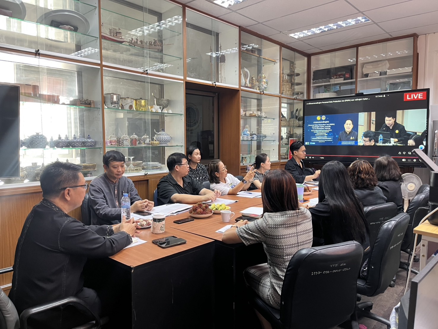 พช.สมุทรสาครร่วมรับชมการอบรม PDPA และ Cyber Security ผ่านระบบทีวี พช. 